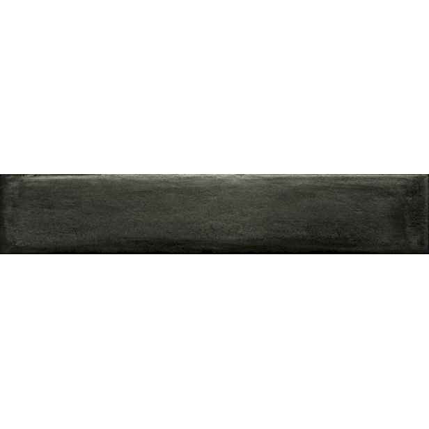 Obklad Del Conca Frammenti nero 7,5x40 cm lesk 74FR08