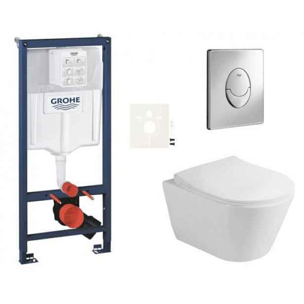 Závěsný wc set do lehkých stěn / předstěnová montáž Glacera Ava SIKOGRSAVASA