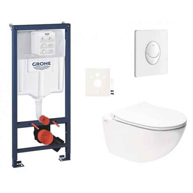 Závěsný wc set do lehkých stěn / předstěnová montáž Swiss Aqua Technologies Infinitio SIKOGRSIN11SASH0