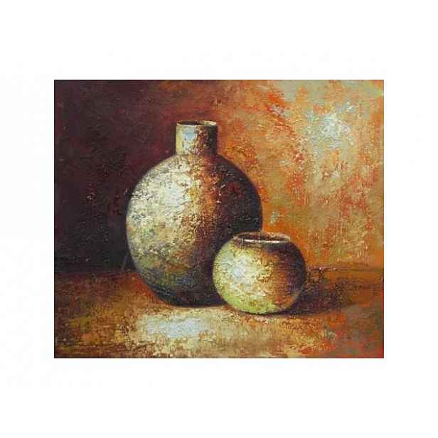 Obraz - Hliněné džbány 50 cm x 60 cm