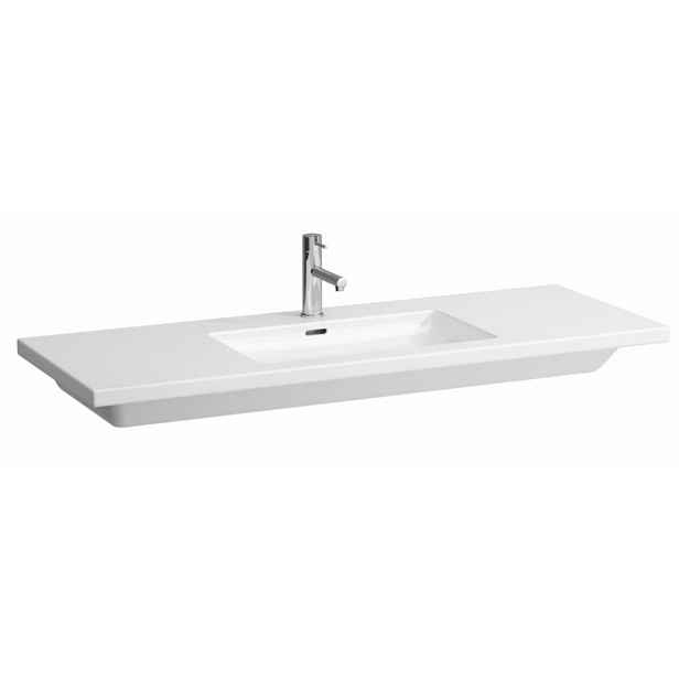 Nábytkové umyvadlo Laufen Living Square 130x48 cm otvor pro baterii uprostřed H8164350001041