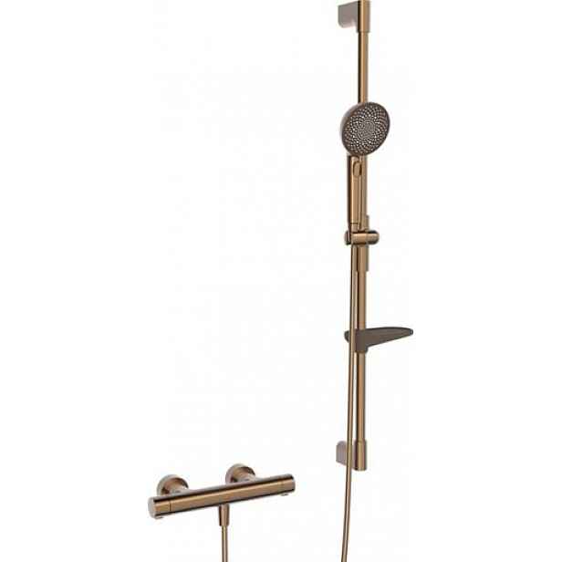 Sprchová baterie Hansa Prisma se sprchovým setem 150 mm broušený bronz 4813043181