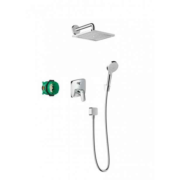 Sprchový systém Hansgrohe Crometta E pod omítku s pákovou baterií chrom 27957000