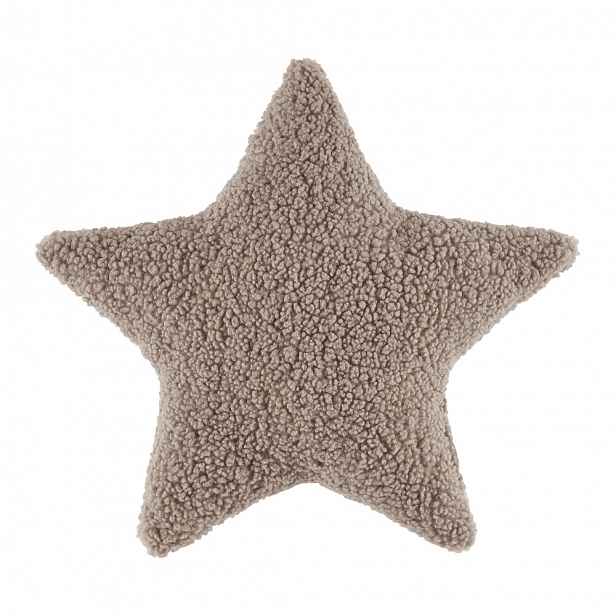 Dekorační Polštář Star, 43/40/8cm, Šedá