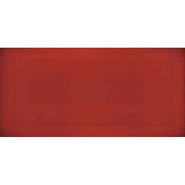 Obklad Ribesalbes Chic Colors rojo bisel 10x20 cm lesk CHICC1352