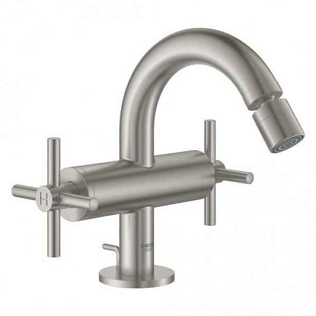 Bidetová baterie Grohe Atrio s výpustí supersteel 24027DC3