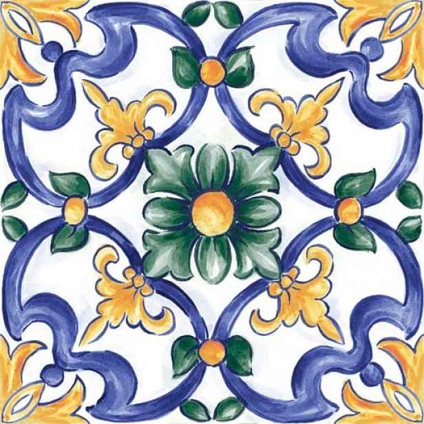 Dlažba Ragno Amuri Maiolica Tappeto 3 20x20 cm lesk AMRC8J (bal.0,960 m2)