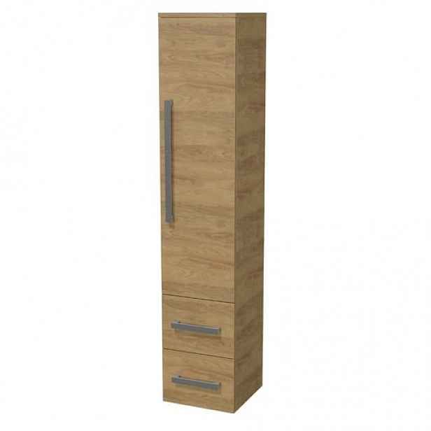 Koupelnová skříňka vysoká SAT Cube Way 32,5x162,5x33 cm dub Hickory CUBE3CHV35DH