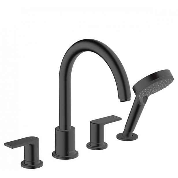 Vanová baterie Hansgrohe Vernis Shape se sprchovým setem černý mat 71459670