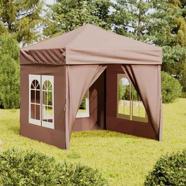 Party stan 2x2 m Dekorhome Šedohnědá taupe