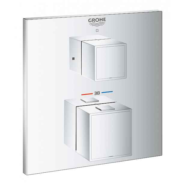 Termostat Grohe Grohtherm Cube bez podomítkového tělesa chrom 24153000