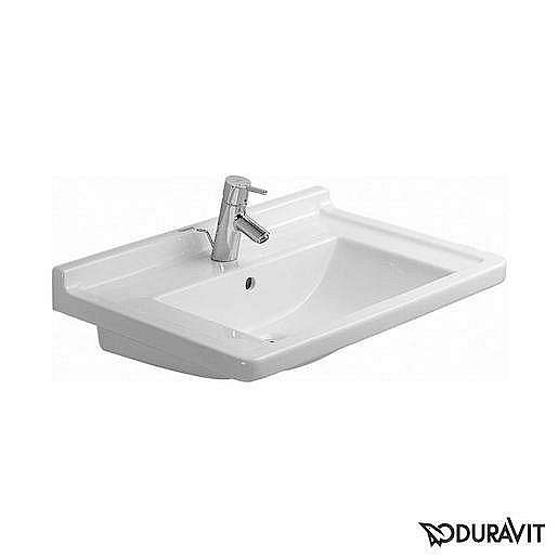 Umyvadlo Duravit Starck 3 70x49 cm otvor pro baterii, s přetokem 0304700000