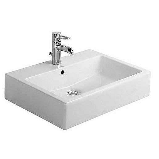 Umyvadlo Duravit Vero 60x47 cm otvor pro baterii, s přetokem 0454600000