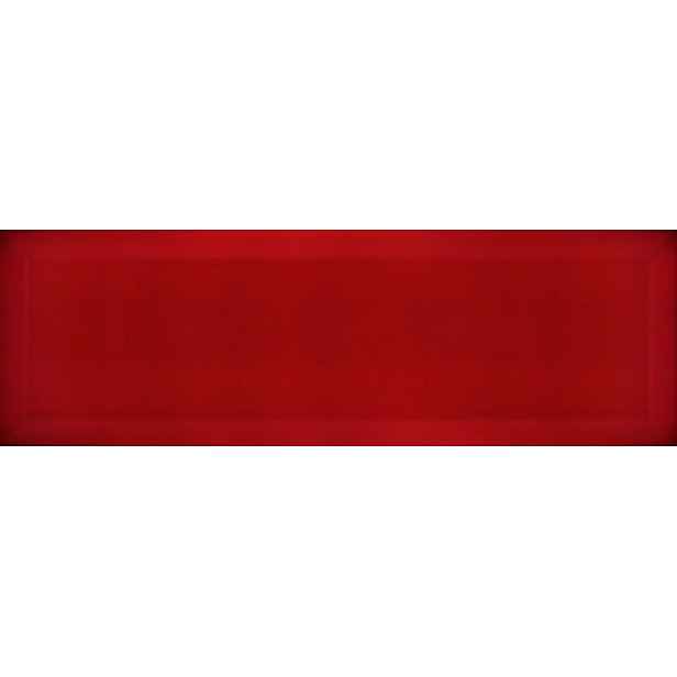 Obklad Ribesalbes Chic Colors rojo bisel 10x30 cm lesk CHICC1404