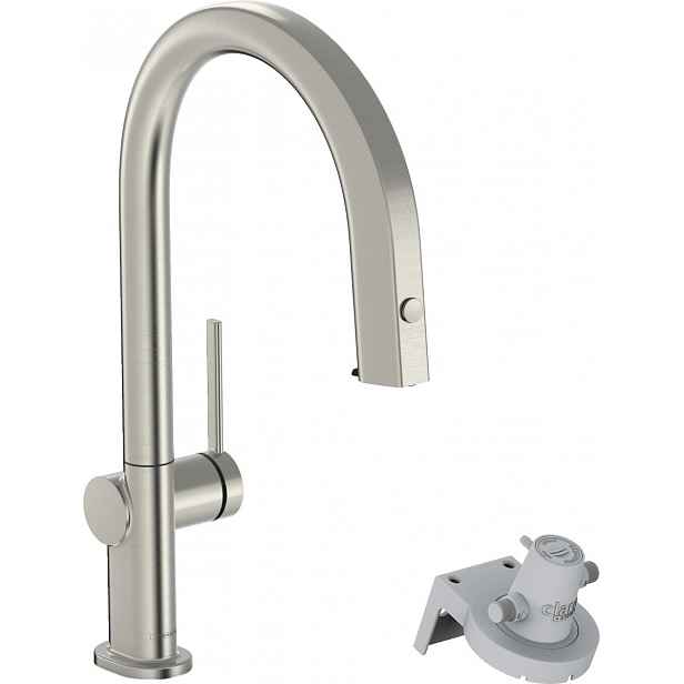 Dřezová baterie Hansgrohe Aqittura bez výpusti nerez 76826800