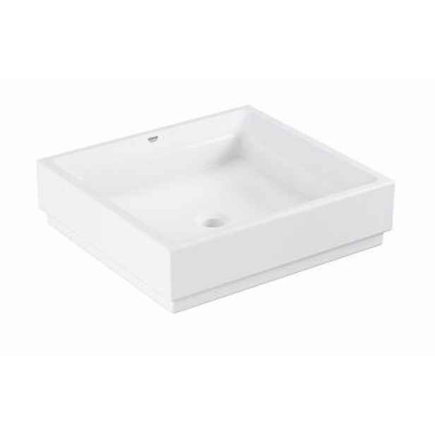 Umyvadlo na desku Grohe Cube Ceramic 50x47 cm alpská bílá otvor pro baterii uprostřed 3948100H