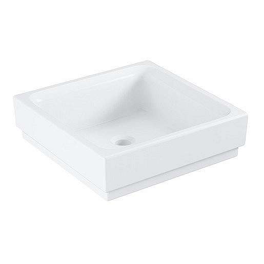 Umyvadlo na desku Grohe Cube Ceramic 40x40 cm alpská bílá otvor pro baterii uprostřed 3948200H