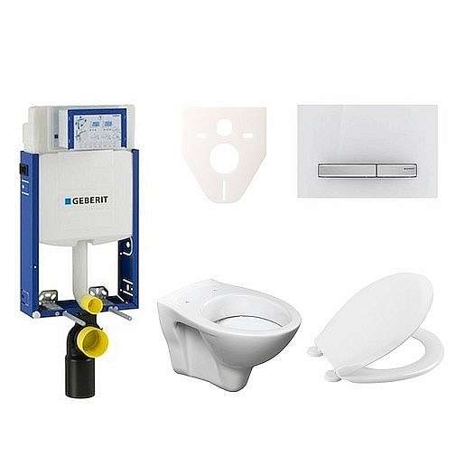 Závěsný set WC S-line + modul Geberit Kombifix s tlačítkem Sigma 50 (alpská bílá) 110.302.00.5 NR8