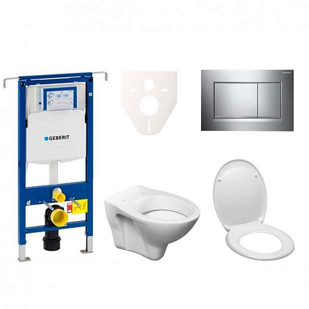 Závěsný set WC S-line + modul Geberit Duofix Speciál s tlačítkem Sigma 30 (chrom lesk/mat) 111.355.00.5 ND6