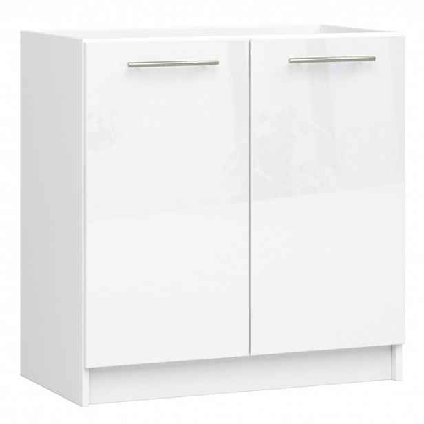 Kuchyňská skříňka OLIVIA S80 - bílá/bílý lesk