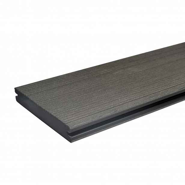 Prkno terasové dřevoplastové Twinson Massive odstín lékořice 140x20×6000 mm