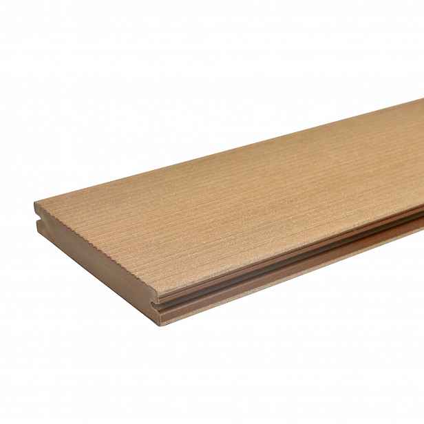 Prkno terasové dřevoplastové Twinson Massive odstín vlašský ořech 140x20×6000 mm